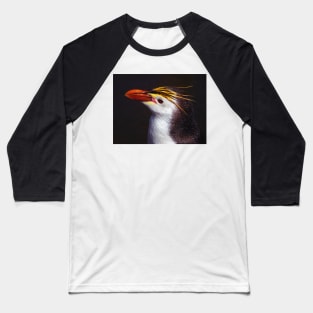 Royal Penguin Portrait Baseball T-Shirt